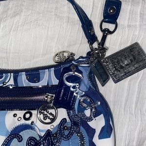 Coach Signature Poppy Mini Canvas Handbag 15351m